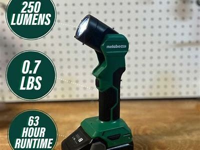 High-Performance Metabo Flashlight for Professional Use and Outdoor Activities