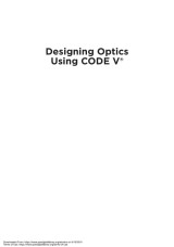 designing optics using code v